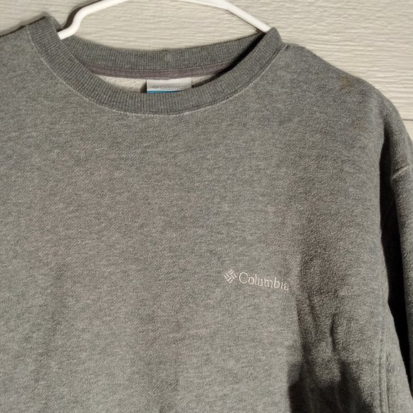 Men's Columbia Vintage Y2K Gray Crewneck Sweatshirt - Picture 2 of 5
